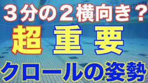 【具体的ドリルも紹介】大きく伸びのあるクロールを実現する練習方法
